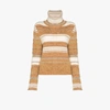 SEE BY CHLOÉ STRIPED ROLL NECK WOOL SWEATER,CHS20AMP1658015578394