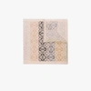 Loewe Fringed Printed Wool, Silk And Cashmere-blend Scarf In Neutrals