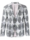 THOM BROWNE CAMOUFLAGE ARGYLE PATTERN BLAZER