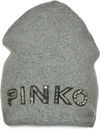 PINKO LOGO-EMBELLISHMENT BEANIE