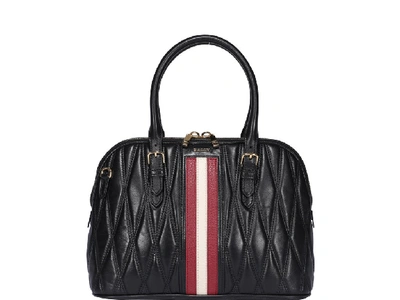 Bally Dadye Quilted Leather Bag In Black