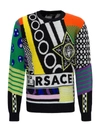 VERSACE VERSACE GRAPHIC INTARSIA SWEATER