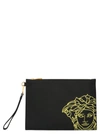 VERSACE VERSACE MEDUSA PRINT CLUTCH BAG