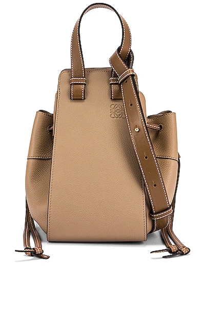 Loewe Hammock Shoulder Bag, Neutral In Sand & Mink Color