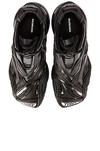 Balenciaga Black Tyrex Sneakers In Black & White