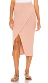 LA MADE OVERLAP 半身裙 – 粉红石英,LAMA-WQ32