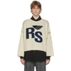 RAF SIMONS OFF-WHITE OVERSIZED 'RS' SWEATER