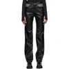 ANDERSSON BELL BLACK FAUX-LEATHER MABEL CARPENTER PANTS