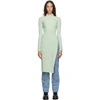 ANDERSSON BELL SSENSE EXCLUSIVE GREEN ASYMMETRIC DAISY TURTLENECK