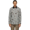 Phipps Gingham Shirt With All-over Tree Embroidery In Tree Check