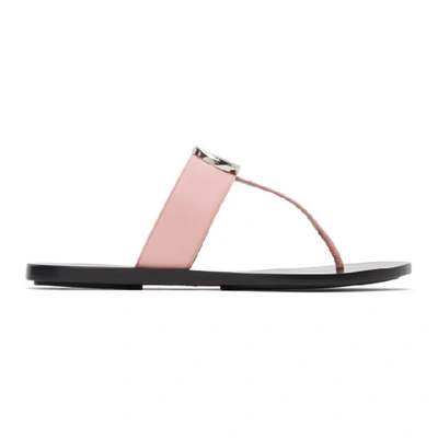 Gucci Pink Gg Marmont Sandals In 5815 Wildro