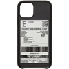 VETEMENTS BLACK DELIVERY STICKER IPHONE 11 PRO CASE