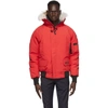 Canada Goose Red Down Chilliwack Bomber Jacket