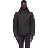 CANADA GOOSE BLACK DOWN PACKABLE LODGE HOODED JACKET