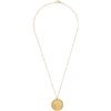 Alighieri Il Leone Medallion Gold-plated Necklace In Gold
