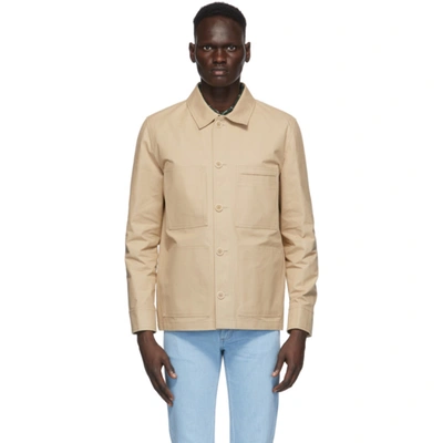 Apc Veste Andre Button-up Shirt Jacket In Neutrals