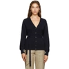 CHLOÉ CHLOE NAVY CASHMERE CARDIGAN