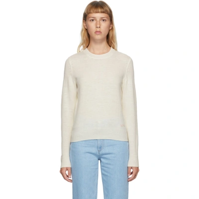 Apc Esme Crew-neck Knit In Aac Offwhit