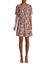 REBECCA MINKOFF SORCHA FLORAL BLOUSON DRESS,0400012829179