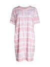 Hue Women's Tie Dye Sleepshirt Nightgown In Bella Blue