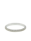 KWIAT 18KT WHITE GOLD MOONLIGHT 3-ROW PAVE DIAMONDS RING