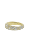 KWIAT 18KT YELLOW GOLD DIAMOND COBBLESTONE BAND RING