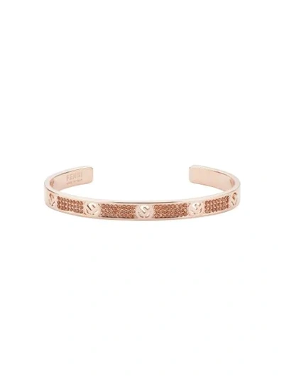 Fendi F Is  Cuff Bracelet In Rose