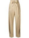 RED VALENTINO PAPERBAG TAPERED TROUSERS