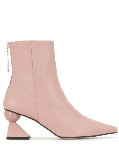 Yuul Yie Amoeba Glam Heel Boots In Pink