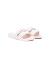 Givenchy Logo Embossed Slide Sandal In Pink