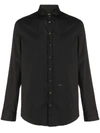 DSQUARED2 BLACK COTTON-MIX SHIRT