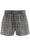 GANNI CHECK SHORTS