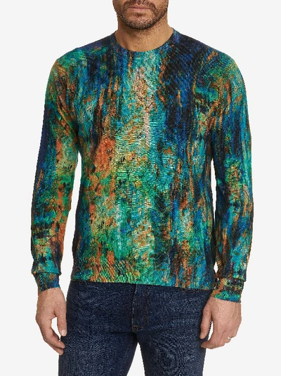 Robert Graham Art Amour Abstract Painted Classic Fit Jumper In Multi