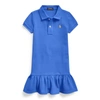 Polo Ralph Lauren Kids' Cotton Mesh Polo Dress In New Iris Blue/c2427