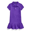 Polo Ralph Lauren Kids' Cotton Mesh Polo Dress In Chalet Purple/c5229