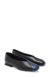 Camper Tws Two-tone Ballerina Shoes In Dark Multicolor Leather