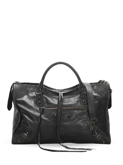 Pre-owned Balenciaga Tassel Detailing Tote In Black