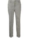 P.A.R.O.S.H LESTER GINGHAM PATTERNED CROPPED TROUSERS