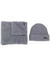 DSQUARED2 KNITTED BEANIE AND SCARF SET
