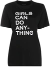 ZADIG & VOLTAIRE SLOGAN PRINT ROUND NECK T-SHIRT