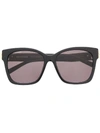 Balenciaga Dynasty Square-frame Sunglasses In Black