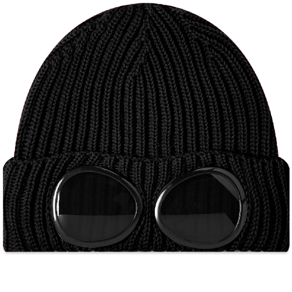 cp company goggle beanie grey