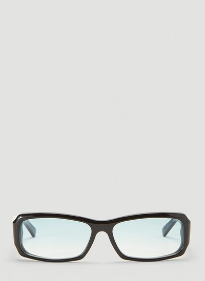 Andy Wolf Omar Rectangular Sunglasses In Black