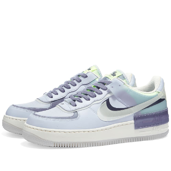 nike air force shadow purple green