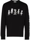 ARIES ARIES CARTOON LOGO PRINT T-SHIRT