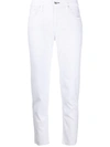 Rag & Bone Dre Mid-rise Ankle Slim Boyfriend Jeans In White
