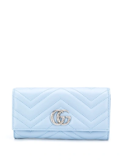 Gucci Gg Marmont Continental Wallet In Green