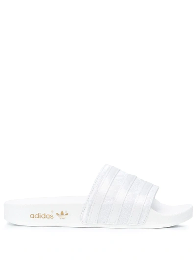 Adidas Originals Adilette Slides In White