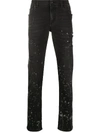 DOLCE & GABBANA PAINT-SPLATTER SLIM-FIT JEANS