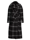 STELLA MCCARTNEY WOMEN'S WINDOWPANE WOOL COAT,0400012971767